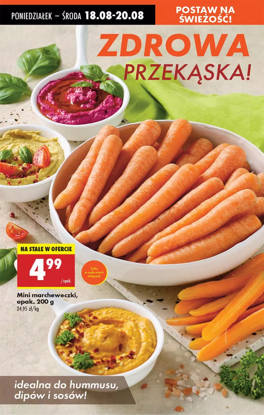 Gazetka promocyjna Biedronka - Od Poniedziałku - ważna 18.08 do 23.08.2025 - strona 18 - produkty: Hummus, Mus, Sos