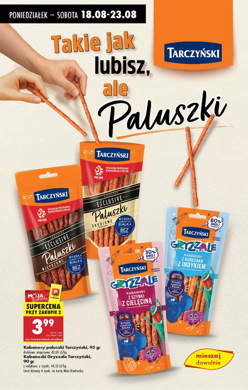 Gazetka promocyjna Biedronka - Od Poniedziałku - ważna 18.08 do 23.08.2025 - strona 29 - produkty: Gry, Kabanos, Tarczyński