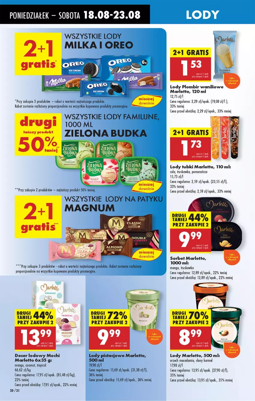 Gazetka promocyjna Biedronka - Od Poniedziałku - ważna 18.08 do 23.08.2025 - strona 36 - produkty: Deser, Gra, Lody, Mango, Ser