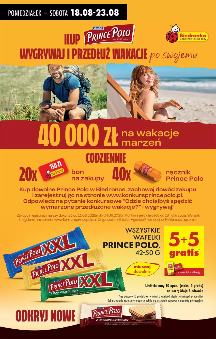 Gazetka promocyjna Biedronka - Od Poniedziałku - ważna 18.08 do 23.08.2025 - strona 46 - produkty: Fa, Gra, Por, Prince Polo