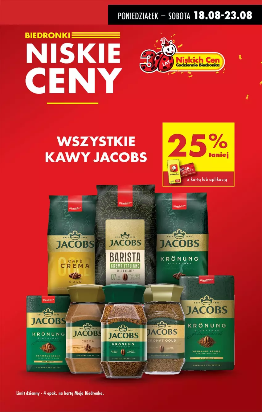 Gazetka promocyjna Biedronka - Od Poniedziałku - ważna 18.08 do 23.08.2025 - strona 5 - produkty: Jacobs