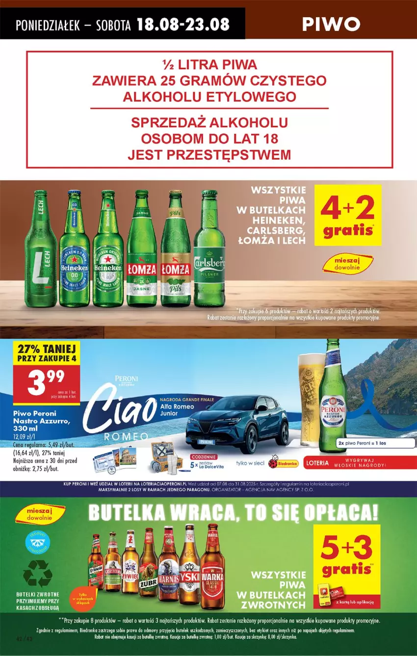 Gazetka promocyjna Biedronka - Od Poniedziałku - ważna 18.08 do 23.08.2025 - strona 50 - produkty: Fa, Gra, Gry, Leon, Lion, Piwa, Piwo, Rama