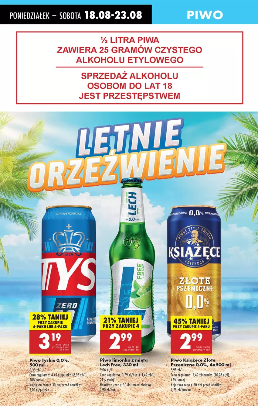 Gazetka promocyjna Biedronka - Od Poniedziałku - ważna 18.08 do 23.08.2025 - strona 52 - produkty: Gra, Książęce, Limonka, Piwa, Piwo, Ser, Tyskie