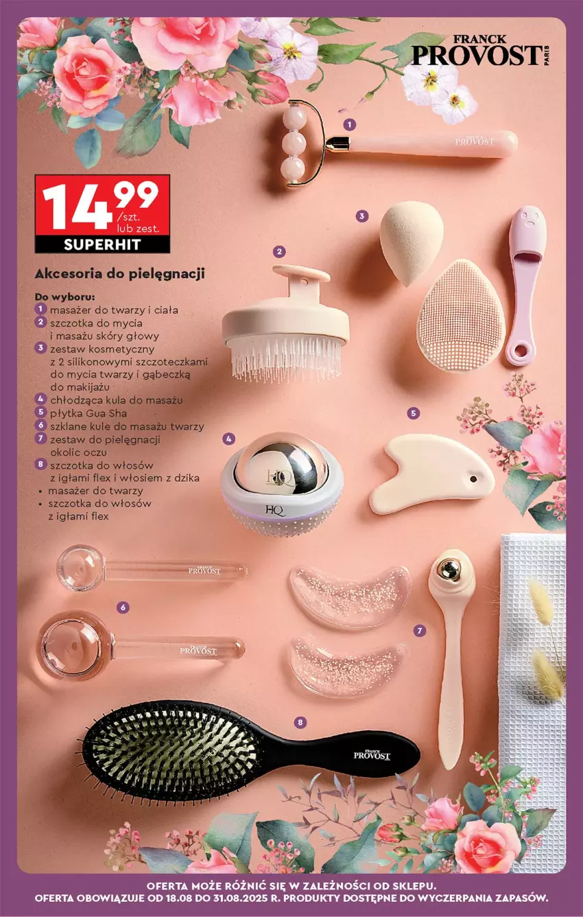 Gazetka promocyjna Biedronka - Od Poniedziałku - ważna 18.08 do 23.08.2025 - strona 75 - produkty: Masażer, Szczoteczka, Szczotka