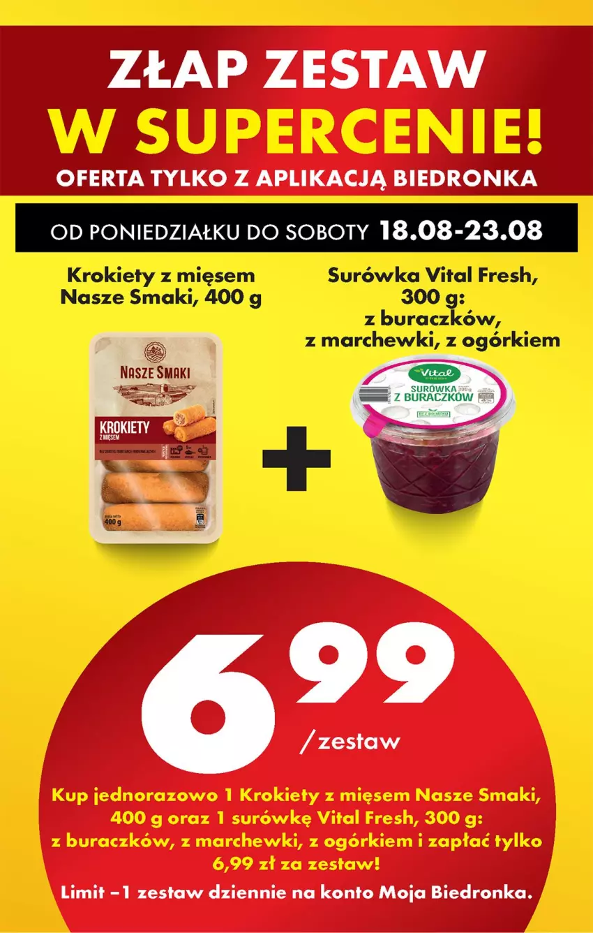 Gazetka promocyjna Biedronka - Od Poniedziałku - ważna 18.08 do 23.08.2025 - strona 76 - produkty: Krokiety, Ser, Surówka