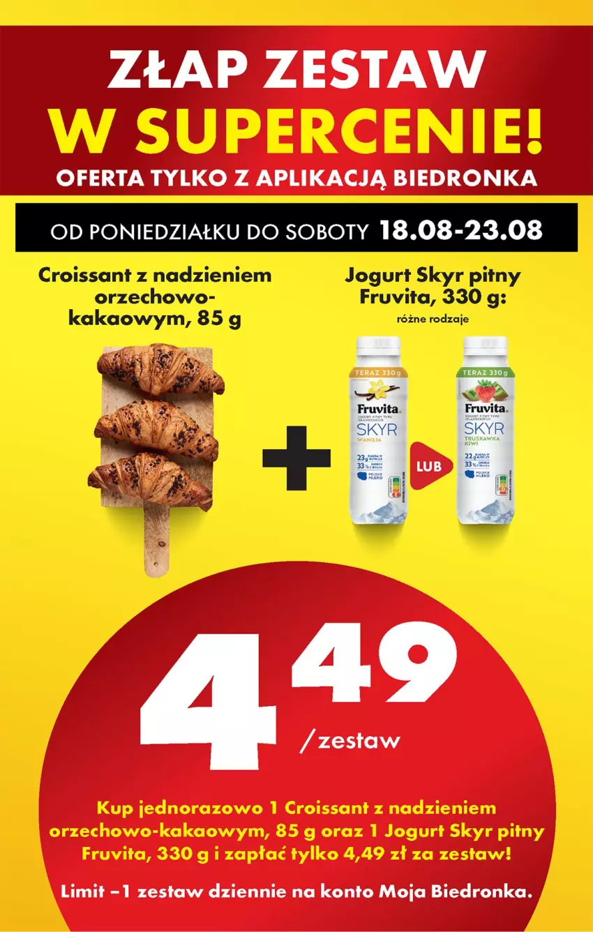 Gazetka promocyjna Biedronka - Od Poniedziałku - ważna 18.08 do 23.08.2025 - strona 79 - produkty: Croissant, Jogurt, Tera