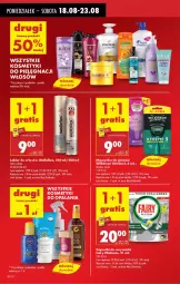 Gazetka promocyjna Biedronka - Od Poniedziałku - Gazetka - ważna od 23.08 do 23.08.2025 - strona 14 - produkty: Wella, Szynka, Lakier do włosów, Maszynka, Fairy, Zmywarki, Maszynka do golenia, Lakier, Fa