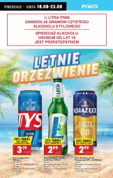 Gazetka promocyjna Biedronka - Od Poniedziałku - Gazetka - ważna od 23.08 do 23.08.2025 - strona 52 - produkty: Piwa, Piwo, Książęce, Ser, Gra, Tyskie, Limonka
