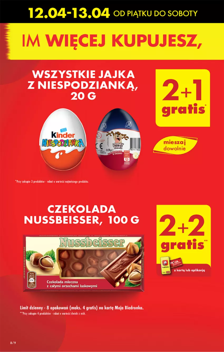 Gazetka promocyjna Biedronka - Od piątku - ważna 12.04 do 13.04.2024 - strona 8 - produkty: Czekolada, Gra, Ser