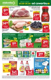 Gazetka promocyjna Stokrotka - Supermarket - Gazetka - ważna od 26.08 do 26.08.2026 - strona 1 - produkty: Piwa, Piwo, Kurczak, Nescafé, Warzywa, Kawa rozpuszczalna, Gra, Filet z piersi kurczaka, Jaja, Kawa, Heineken, Szynka, Optima, Farm Milk, Lipton, Fairy, Owoce, Herbata, Masło, Jaja z wolnego wybiegu, Mięso, Fa