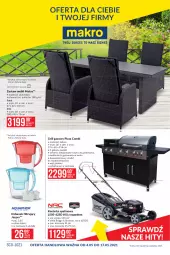 Gazetka promocyjna Makro - [Oferta promocyjna] Artykuły przemysłowe - Gazetka - ważna od 17.05 do 17.05.2021 - strona 1 - produkty: Dzbanek filtrujący, Ser, Dzbanek, Stół, Kosz, Pizza, Fotel, Grill, Grill gazowy, Kosiarka