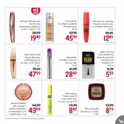 Gazetka promocyjna Rossmann - Maj I - Gazetka - ważna od 15.05 do 15.05.2021 - strona 9 - produkty: Top, Por, Bell, Maybelline, Tusz, Lack, L’Oréal, Miss Sporty, Sport, Puder, Max Factor, Bourjois, Lakier do paznokci, Wibo, Podkład, Lakier, Fa