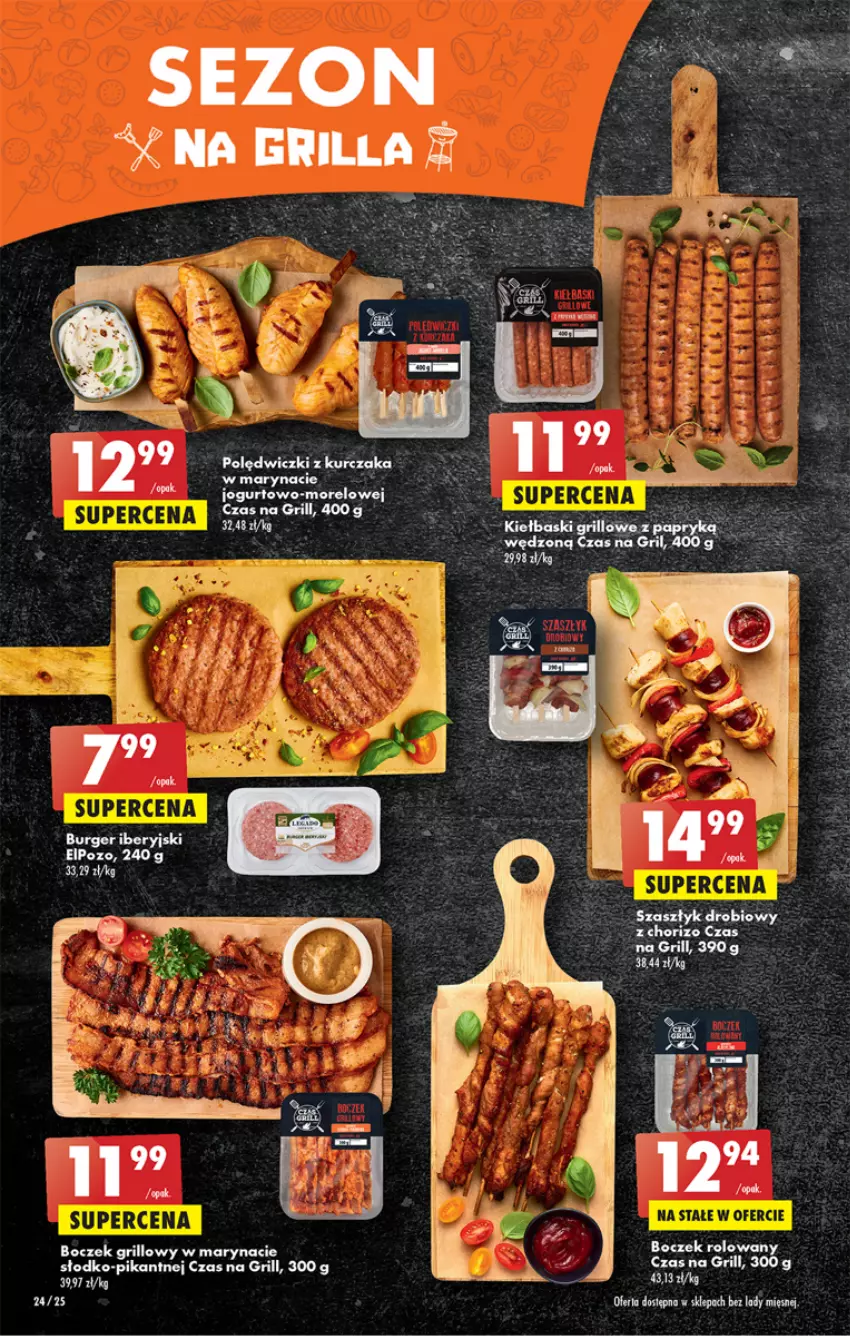 Gazetka promocyjna Biedronka - Od Czwartku - ważna 22.06 do 28.06.2023 - strona 24 - produkty: Boczek, Burger, Grill, HP