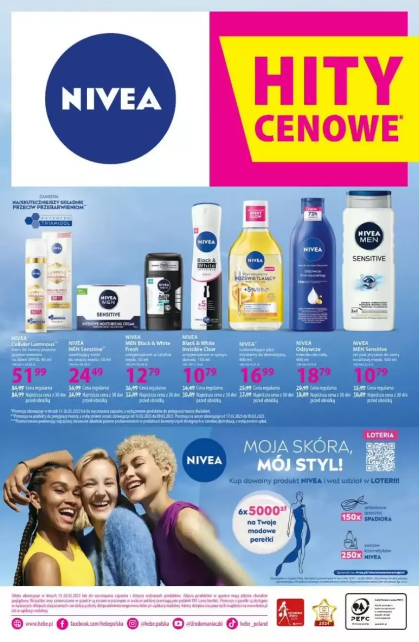 Gazetka promocyjna Hebe - ważna 13.02 do 26.02.2025 - strona 15 - produkty: Fa, HP, Lack, Nivea