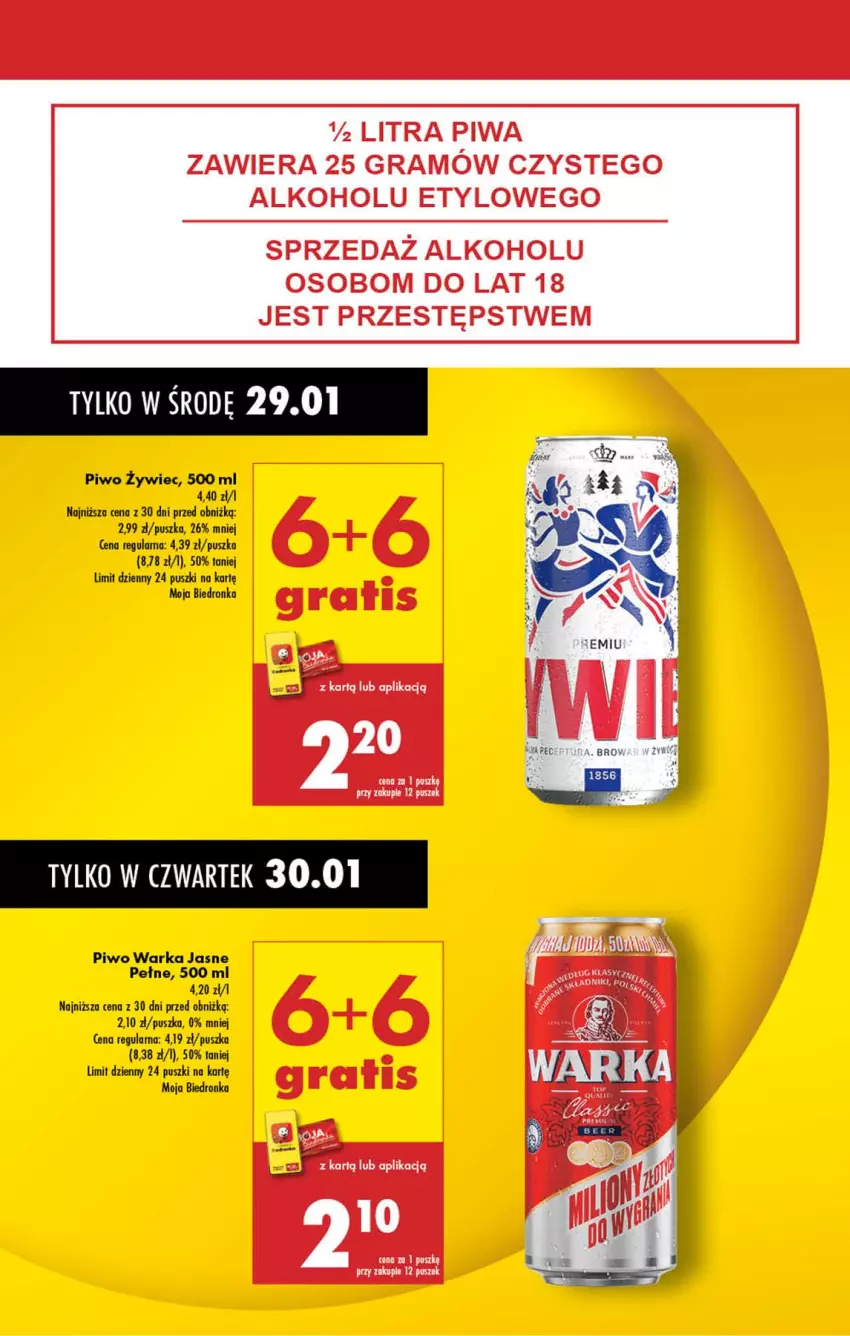 Gazetka promocyjna Biedronka - Od Środy - ważna 29.01 do 30.01.2025 - strona 14 - produkty: Gra, Piwa, Piwo, Warka