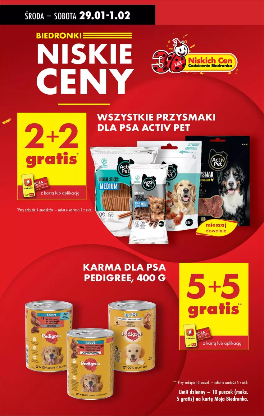 Gazetka promocyjna Biedronka - Od Środy - ważna 29.01 do 30.01.2025 - strona 18 - produkty: Gra, Pedigree, Przysmaki