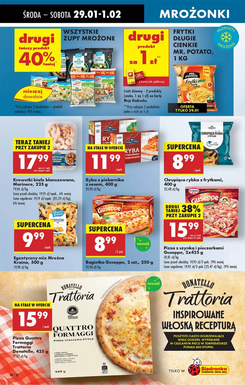 Gazetka promocyjna Biedronka - Od Środy - ważna 29.01 do 30.01.2025 - strona 38 - produkty: Krewetki, Maggi, Piec, Pieczarka, Pizza, Tera, Top