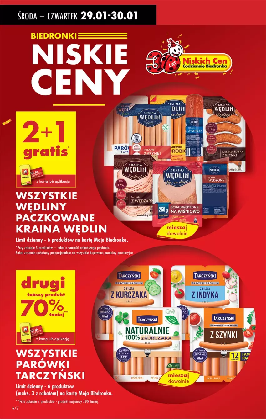 Gazetka promocyjna Biedronka - Od Środy - ważna 29.01 do 30.01.2025 - strona 6 - produkty: Kiełbasa, Kiełbasa śląska, Kurczak, Parówki, Por