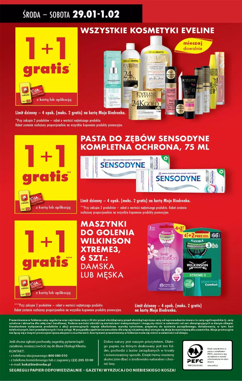 Gazetka promocyjna Biedronka - Od Środy - ważna 29.01 do 30.01.2025 - strona 63 - produkty: Eveline, Gra, Pasta do zębów, Por, Sensodyne