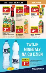 Gazetka promocyjna Biedronka - Od Środy - Gazetka - ważna od 30.01 do 30.01.2025 - strona 48 - produkty: Nałęczowianka, Sok, Gin, Coca-Cola, Tera, Leon, Napój gazowany, Tymbark, Napój niegazowany, Woda, Napój, Mięta