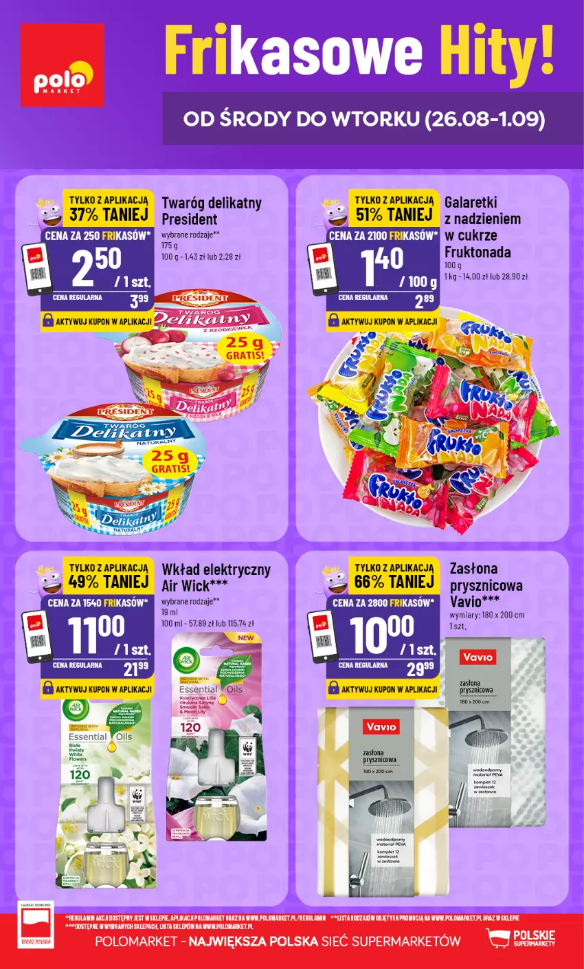 Gazetka promocyjna PoloMarket - Frikasy G35 - ważna 26.08 do 01.09.2026 - strona 1 - produkty: Gala, Galaretki, Twaróg, Twaróg delikatny, Zasłona