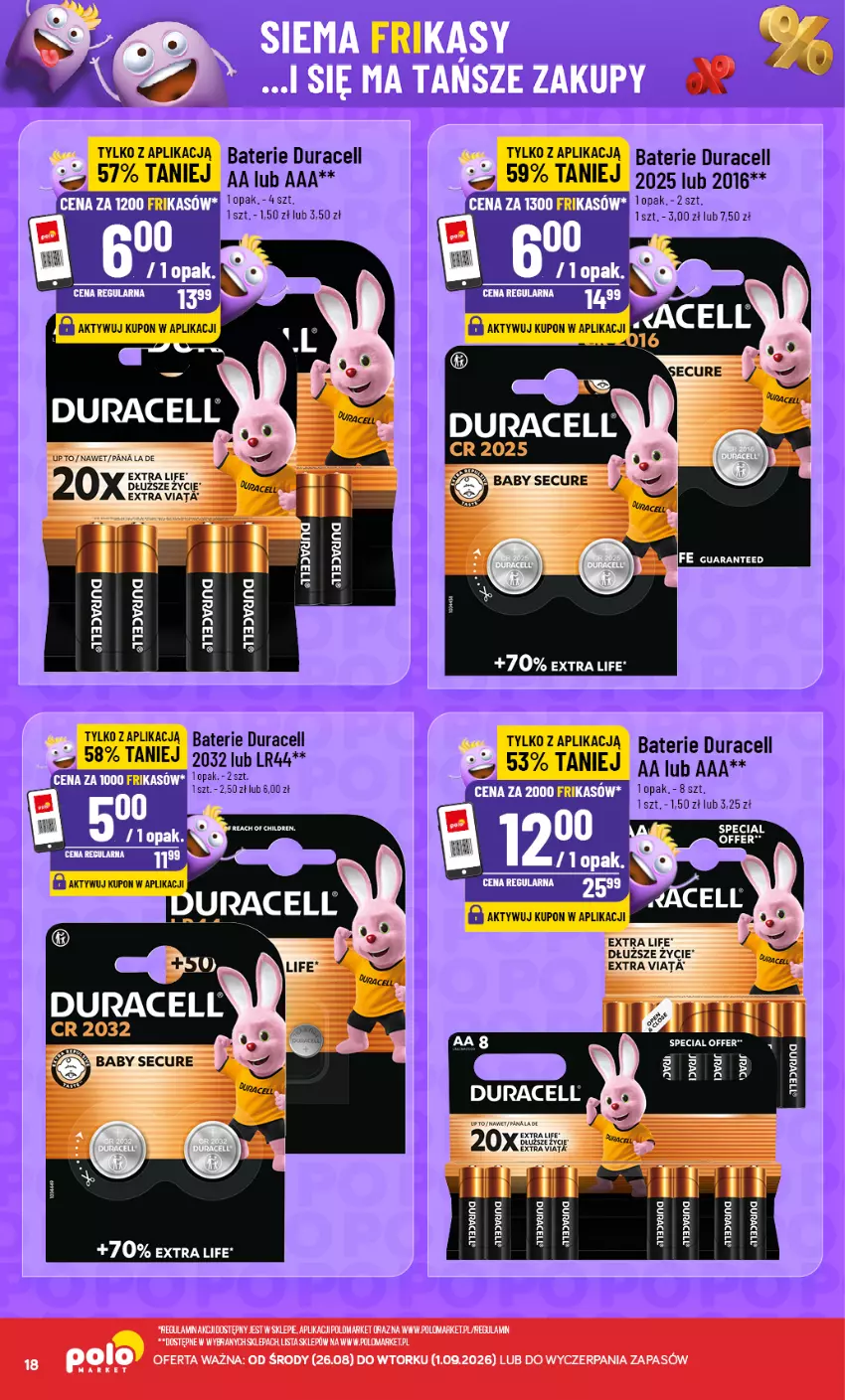 Gazetka promocyjna PoloMarket - Frikasy G35 - ważna 26.08 do 01.09.2026 - strona 18 - produkty: Duracell, LG