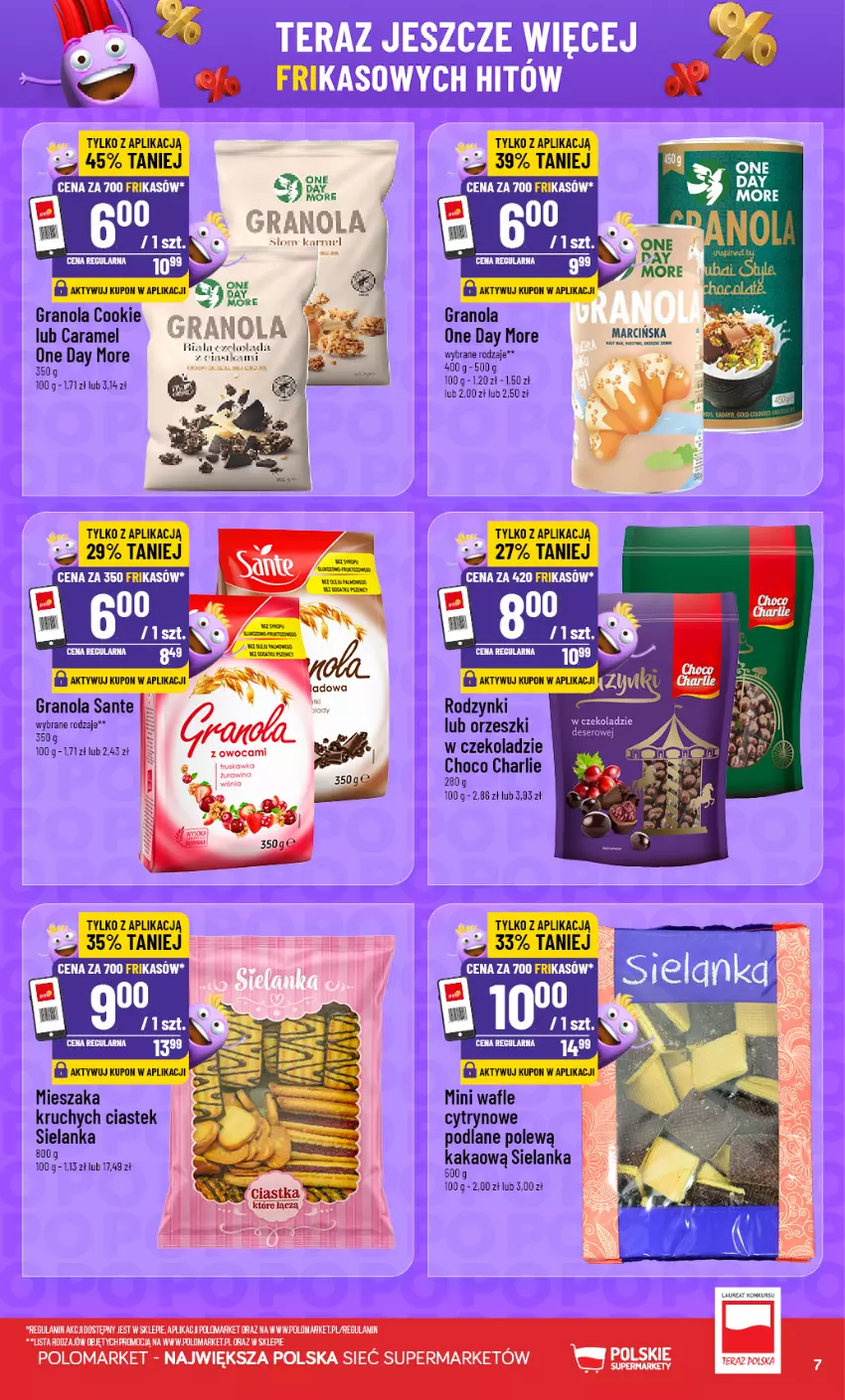 Gazetka promocyjna PoloMarket - Frikasy G35 - ważna 26.08 do 01.09.2026 - strona 7 - produkty: AEG, Gra, Granola, Kakao, Orzeszki, Rodzynki, Sante, Stek, Tera, Wafle