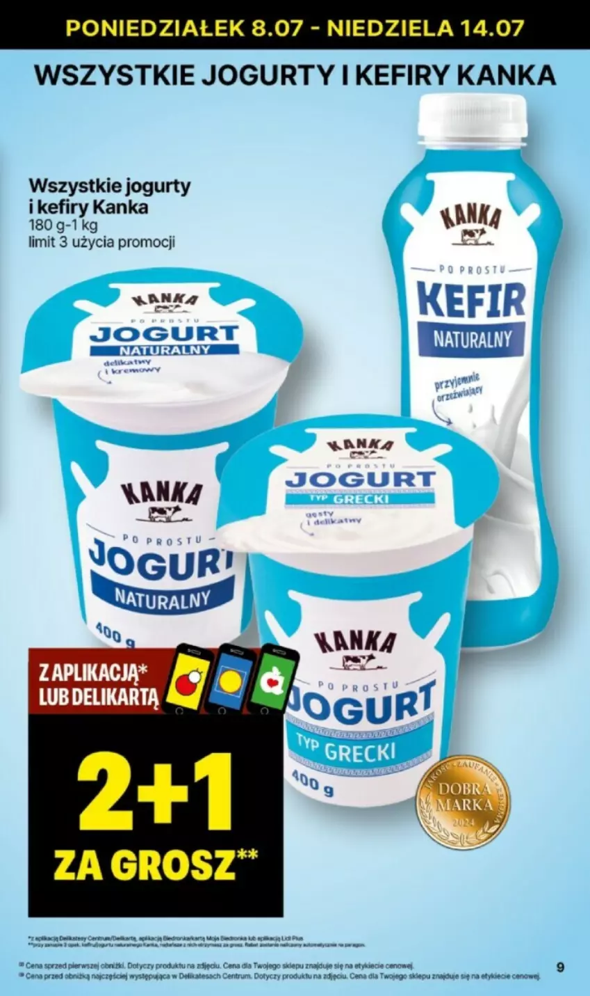 Gazetka promocyjna Delikatesy Centrum - ważna 08.07 do 10.07.2024 - strona 40 - produkty: Jogurt, Kefir