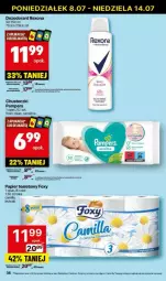 Gazetka promocyjna Delikatesy Centrum - Gazetka - ważna od 10.07 do 10.07.2024 - strona 30 - produkty: Rum, Pampers, Papier, Rexona, Dezodorant, Majtki, Papier toaletowy, Chusteczki, Foxy