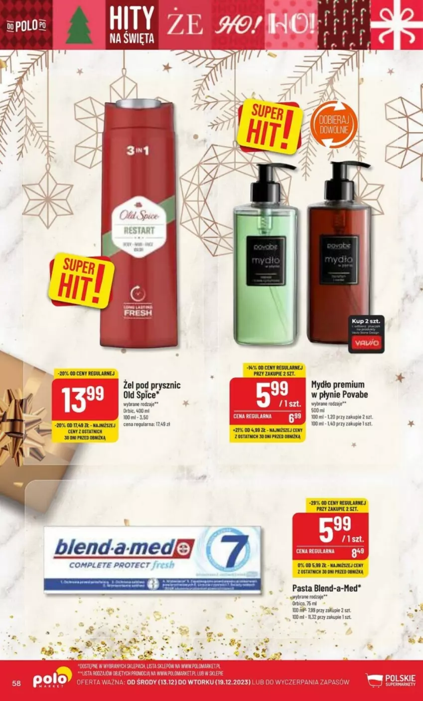 Gazetka promocyjna PoloMarket - ważna 13.12 do 19.12.2023 - strona 54 - produkty: Blend-a-Med, Old Spice, Rust