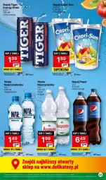 Gazetka promocyjna Delikatesy Centrum - NOWA GAZETKA Delikatesy Centrum od 29 stycznia! 29.01-04.02.2024 - Gazetka - ważna od 04.02 do 04.02.2024 - strona 23 - produkty: Nałęczowianka, Mus, JBL, Pepsi, Tiger, Muszynianka, Woda, Napój