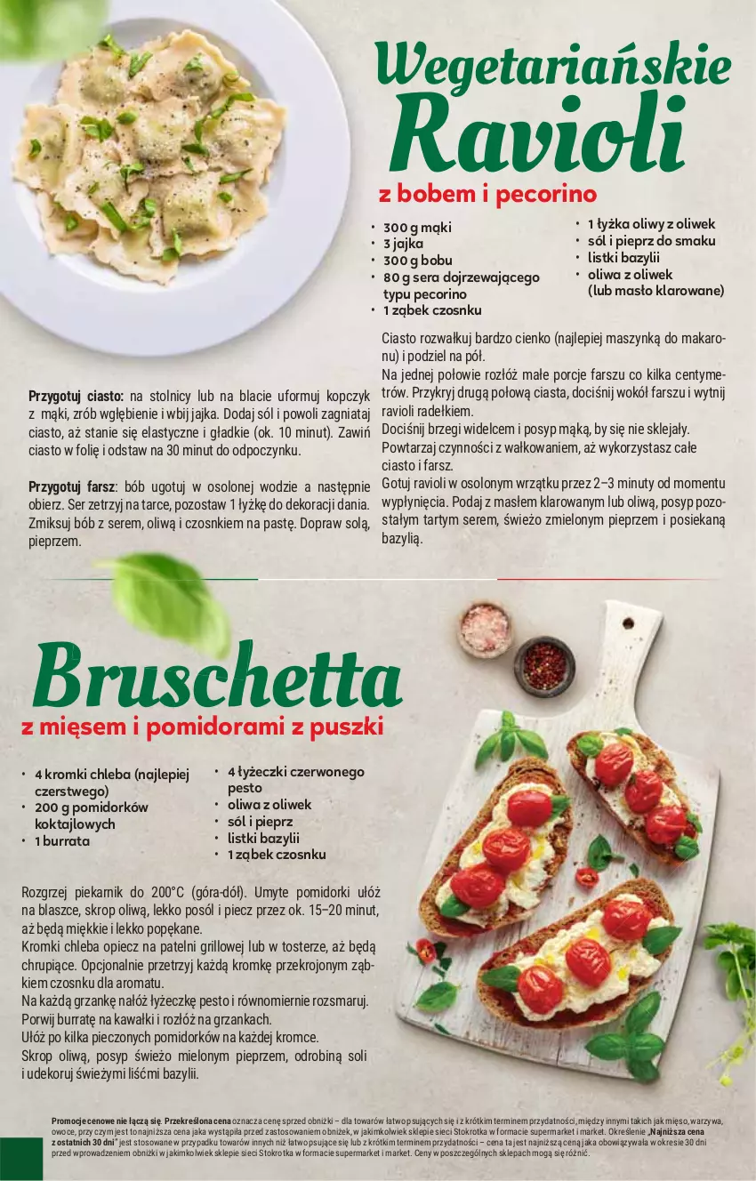 Gazetka promocyjna Stokrotka - Supermarket - ważna 24.07 do 30.07.2025 - strona 18 - produkty: Bazyl, Burrata, Chleb, Fa, Grill, Kawa, Klej, Makaron, Masło, Masło klarowane, Mięso, Nuty, Oliwa, Oliwa z oliwek, Owoce, Pecorino, Pesto, Piec, Piekarnik, Pieprz, Pomidorki, Por, Ser, Sól, Toster, Warzywa