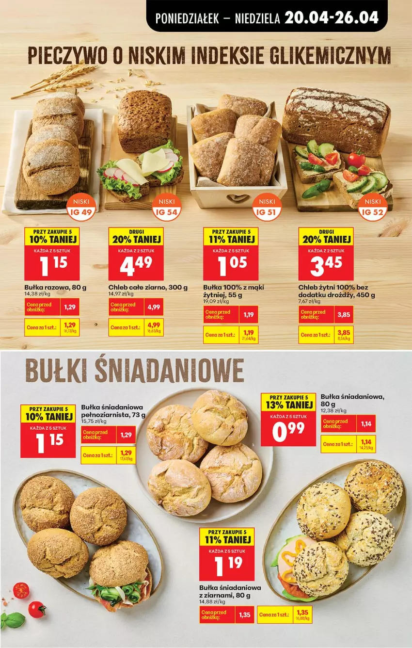 Gazetka promocyjna Biedronka - Od Poniedziałku - ważna 20.04 do 26.04.2026 - strona 39 - produkty: Bułka, Chleb, Danio