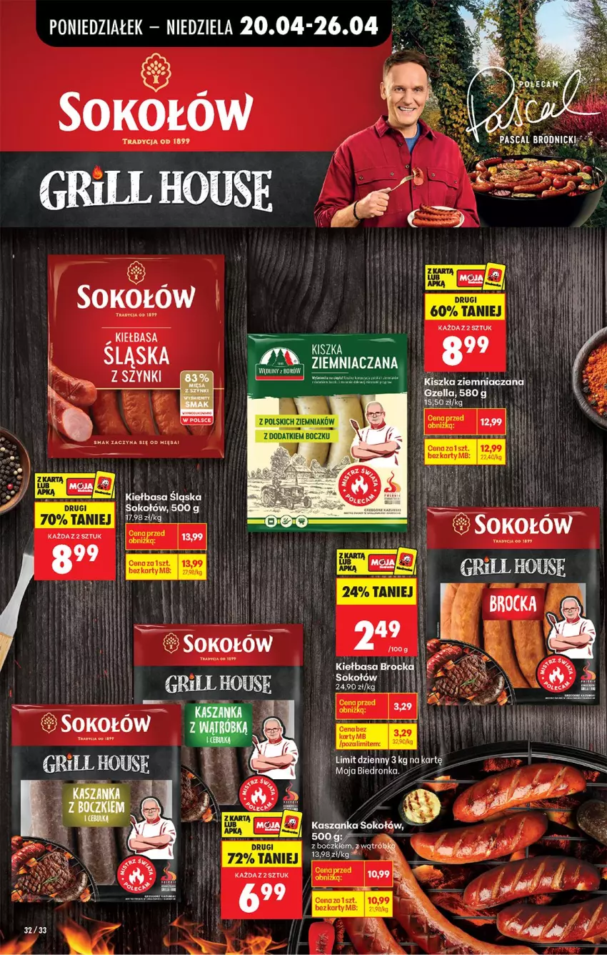 Gazetka promocyjna Biedronka - Od Poniedziałku - ważna 20.04 do 26.04.2026 - strona 42 - produkty: Grill, Gry, Kiełbasa, Sok, Sokołów
