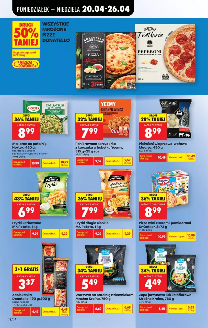 Gazetka promocyjna Biedronka - Od Poniedziałku - ważna 20.04 do 26.04.2026 - strona 48 - produkty: Frytki, Gra, Hortex, Kalafior, Kurczak, Makaron, Penne, Pizza, Ser, Sos, Szpinak, Warzywa, Zapiekanka, Zupa