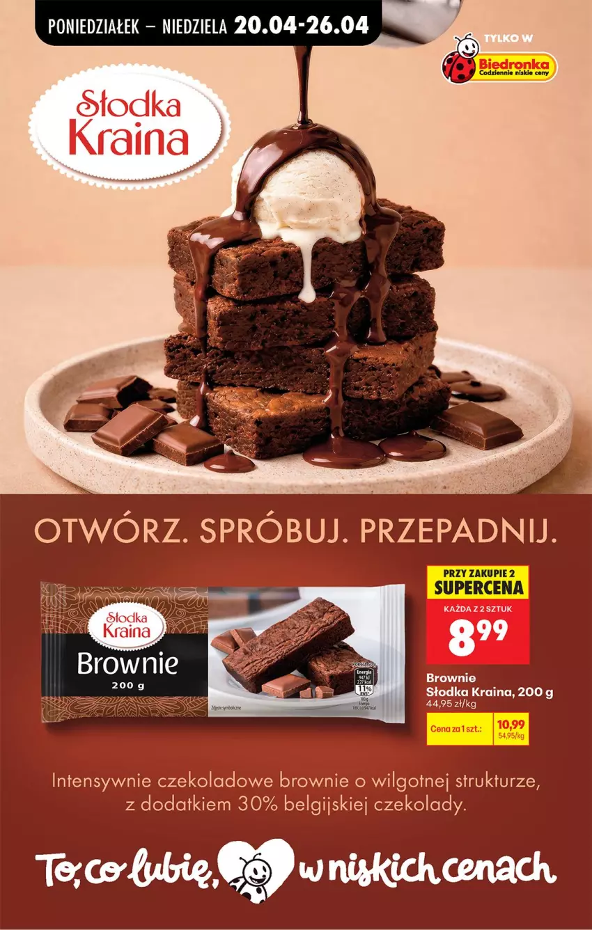 Gazetka promocyjna Biedronka - Od Poniedziałku - ważna 20.04 do 26.04.2026 - strona 61 - produkty: Brownie, LG
