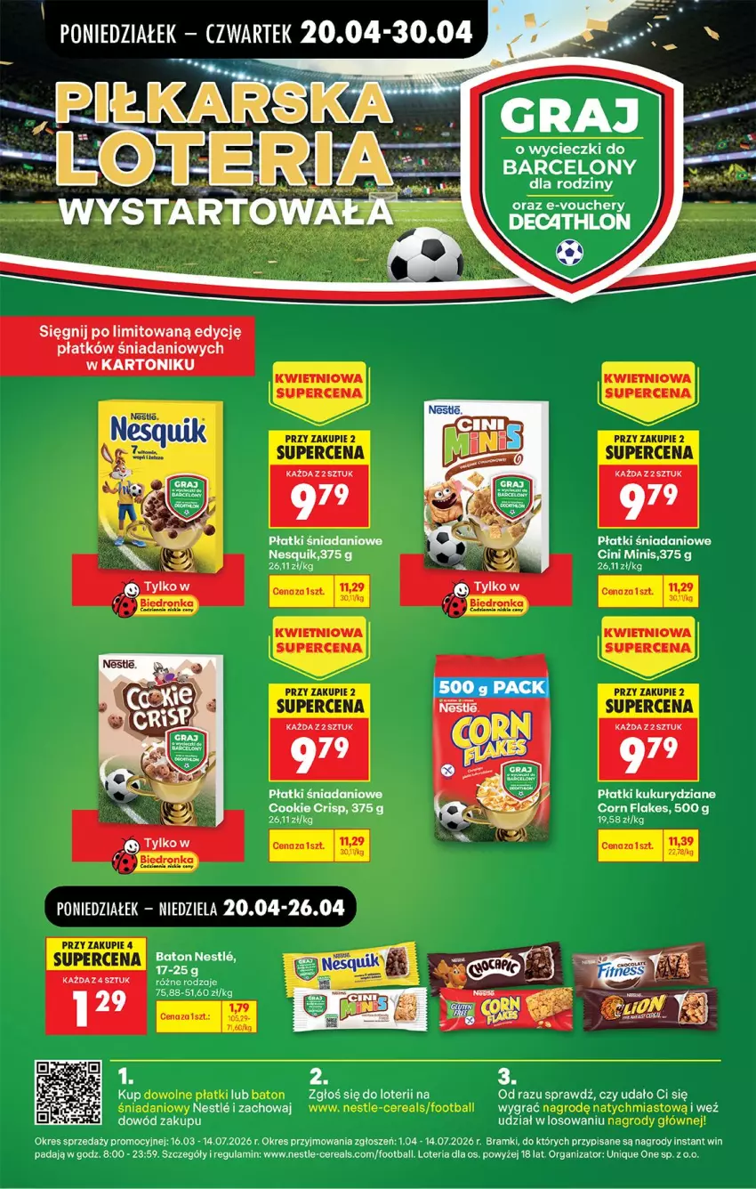 Gazetka promocyjna Biedronka - Od Poniedziałku - ważna 20.04 do 26.04.2026 - strona 66 - produkty: Cini Minis, Corn flakes, Danio, Fa, Gra