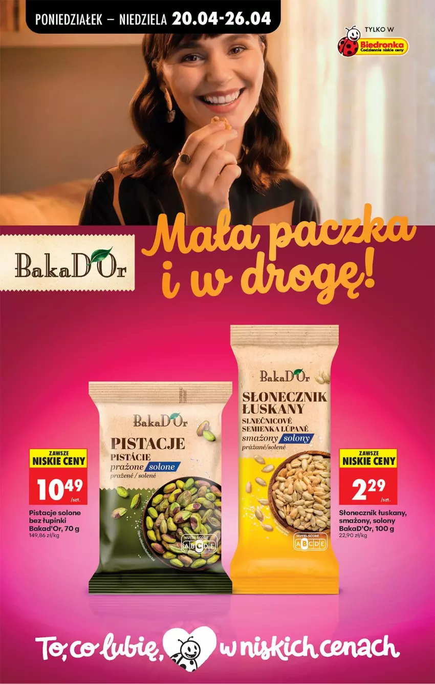 Gazetka promocyjna Biedronka - Od Poniedziałku - ważna 20.04 do 26.04.2026 - strona 67 - produkty: Pistacje, Róża