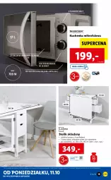 Gazetka promocyjna Lidl - GAZETKA - Gazetka - ważna od 17.10 do 17.10.2021 - strona 15 - produkty: Stolik, Talerz, Kuchenka mikrofalowa, Fa