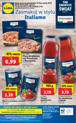 Gazetka promocyjna Lidl - GAZETKA - Gazetka - ważna od 17.10 do 17.10.2021 - strona 50 - produkty: Mozzarella, Sos, Gry, Sos pomidorowy, Prosciutto, Pizza, Mola, Bazyl, Pomidory