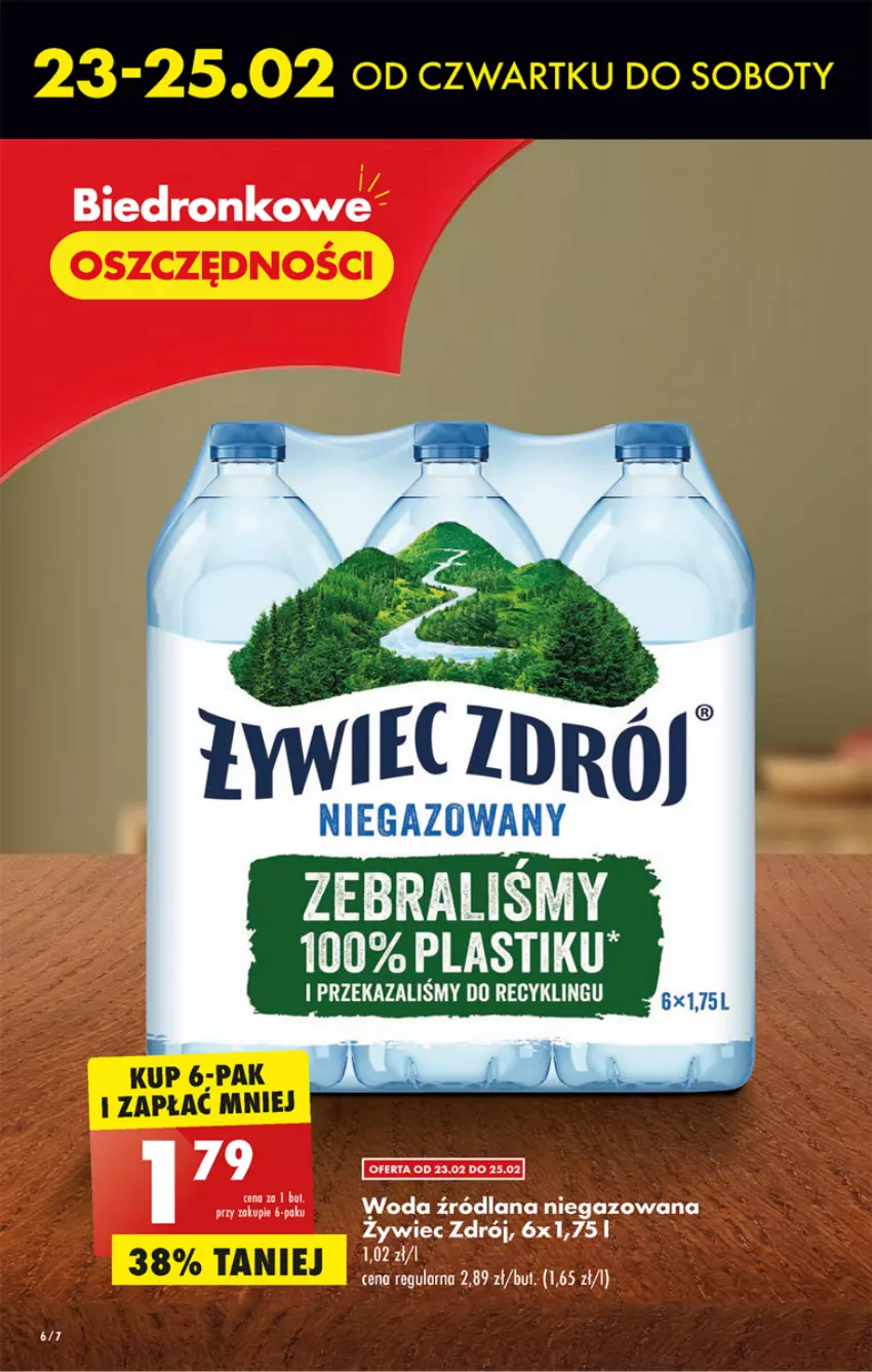 Gazetka promocyjna Biedronka - ważna 23.02 do 01.03.2023 - strona 6 - produkty: LANA, Woda