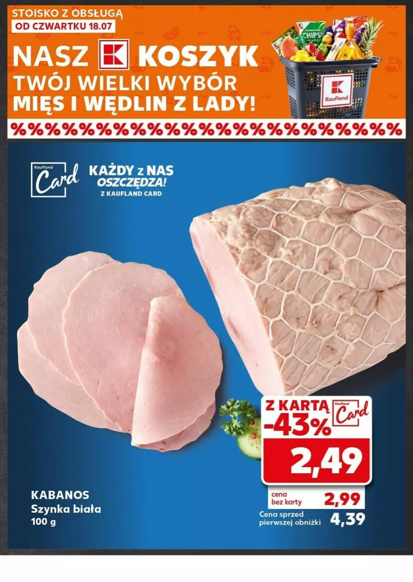 Gazetka promocyjna Kaufland - ważna 22.07 do 24.09.2024 - strona 2 - produkty: Kabanos, Kosz, Szynka, Szynka biała