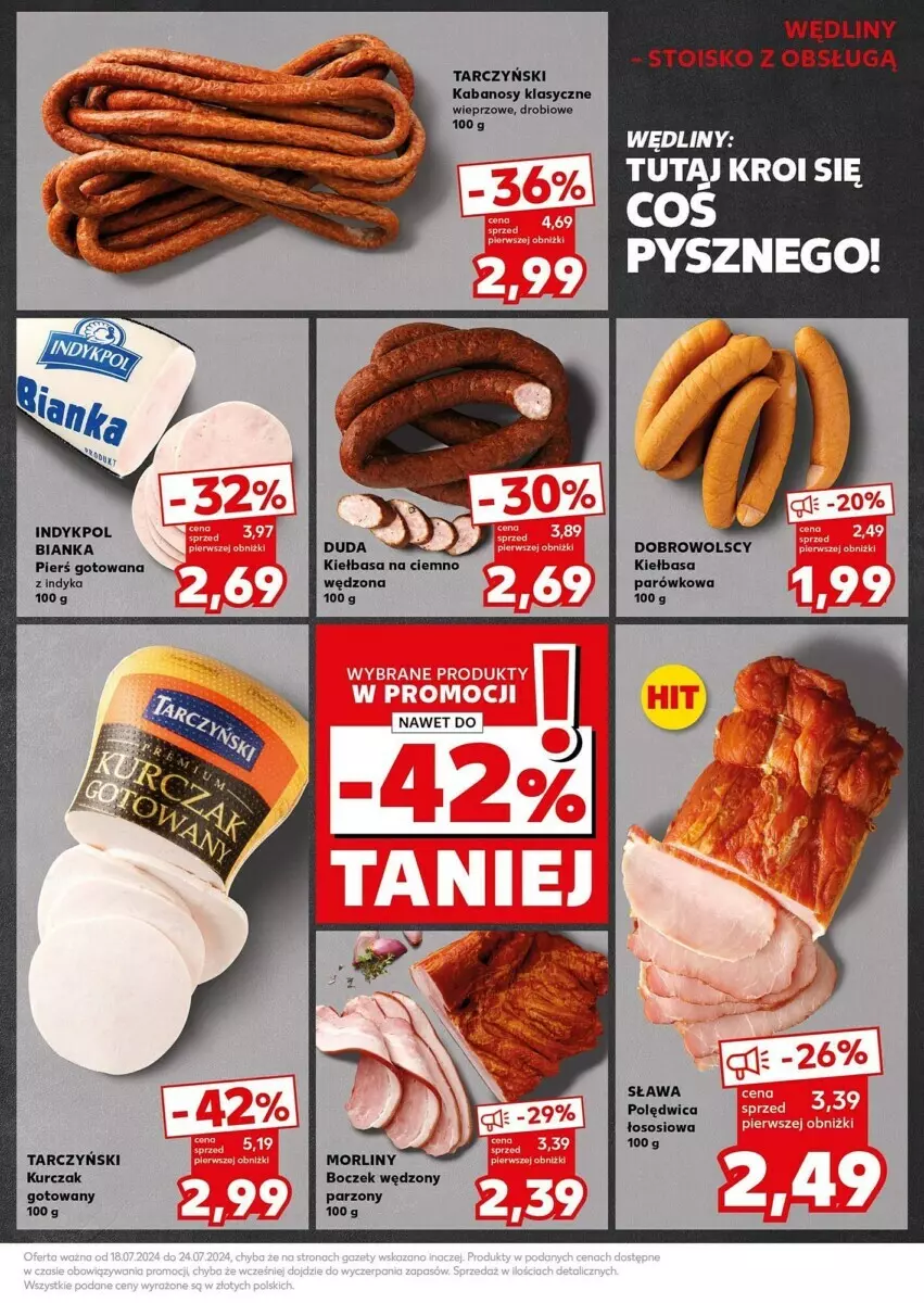 Gazetka promocyjna Kaufland - ważna 22.07 do 24.09.2024 - strona 5 - produkty: Bianka, Kabanos, Kiełbasa, Kurczak, Kurczak gotowany, Tarczyński