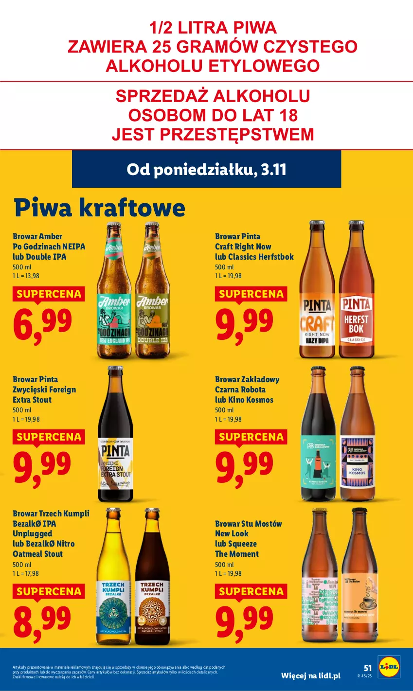Gazetka promocyjna Lidl - GAZETKA - ważna 03.11 do 05.11.2025 - strona 53 - produkty: Piwa, Robot