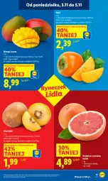 Gazetka promocyjna Lidl - GAZETKA - Gazetka - ważna od 05.11 do 05.11.2025 - strona 19 - produkty: Kaki, Kiwi, Mango, Grejpfrut