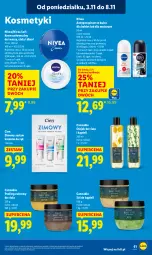 Gazetka promocyjna Lidl - GAZETKA - Gazetka - ważna od 05.11 do 05.11.2025 - strona 63 - produkty: Sól, Krem uniwersalny, Olejek do ciała, Peeling, Sól do kąpieli, Olej, Antyperspirant, Nivea