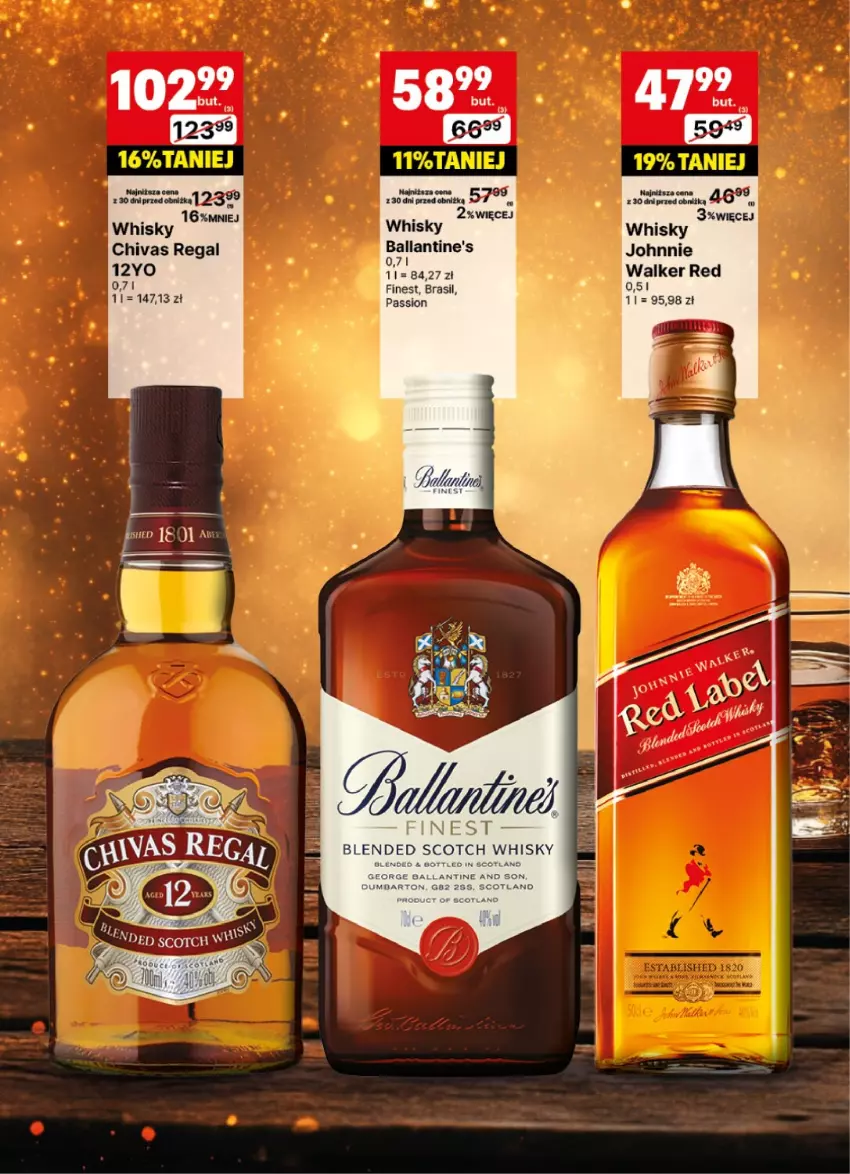 Gazetka promocyjna Delikatesy Centrum - DeliBarek DC06-DC07 - ważna 03.02 do 16.02.2025 - strona 18 - produkty: Ballantine's, Gala, Johnnie Walker, Whisky