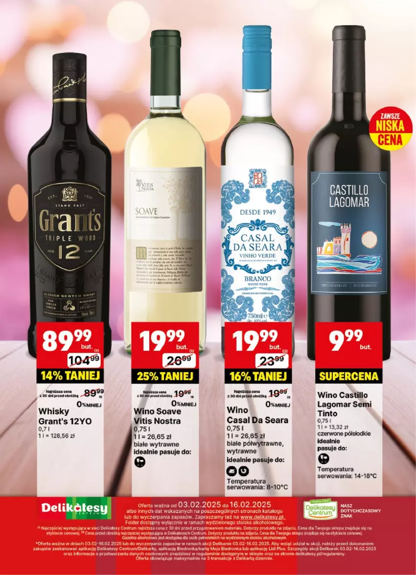 Gazetka promocyjna Delikatesy Centrum - DeliBarek DC06-DC07 - ważna 03.02 do 16.02.2025 - strona 20 - produkty: Gra, Grant's, Ser, Whisky, Wino