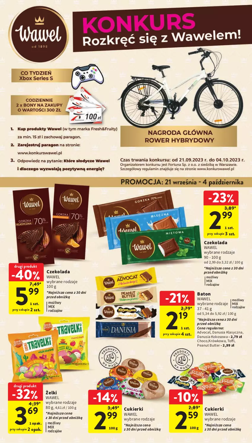 Gazetka promocyjna Intermarche - Gazetka Intermarche - ważna 21.09 do 27.09.2023 - strona 29 - produkty: Baton, Cukier, Cukierki, Czekolada, Kokos, Wawel