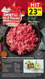 Gazetka promocyjna Intermarche - Gazetka Intermarche - Gazetka - ważna od 27.09 do 27.09.2023 - strona 18 - produkty: Cebula, Mięso mielone, Sos, Sok, Sól, Blender, Jogurt, Cytryny, Grill, Mięso